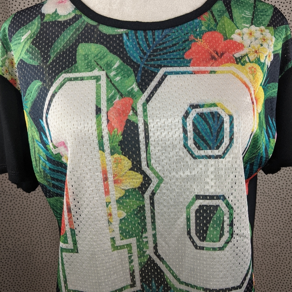 UK2LA Tropical Mesh T-Shirt (Size: Medium)